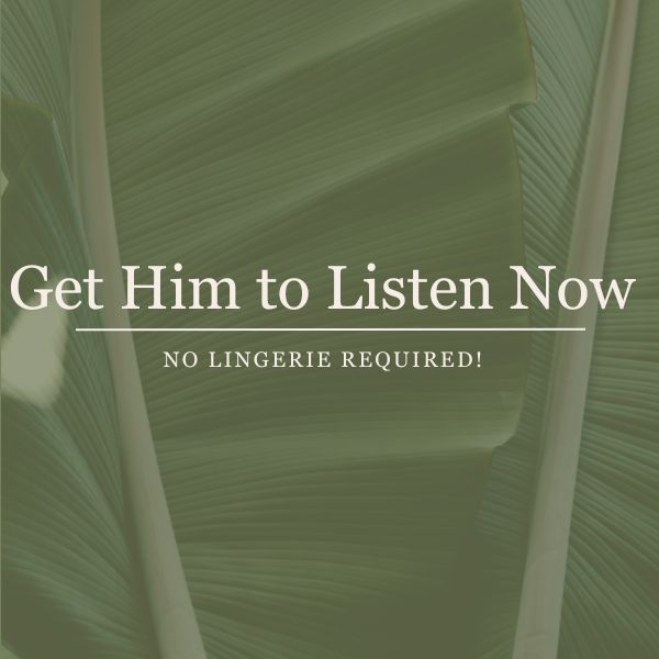 Get Him To Listen NOW (No Lingerie Required!)