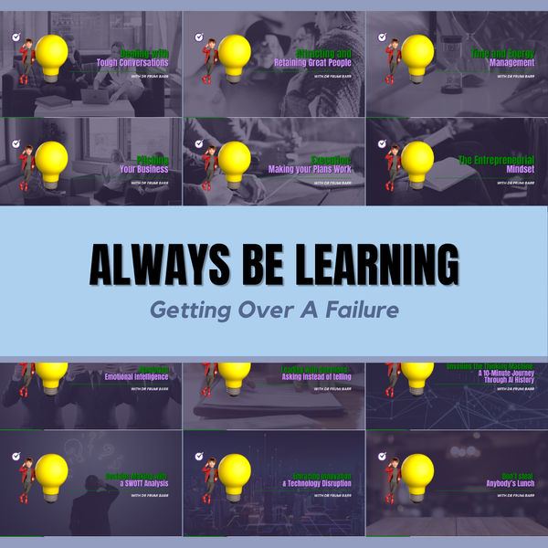 Getting Over A Failure