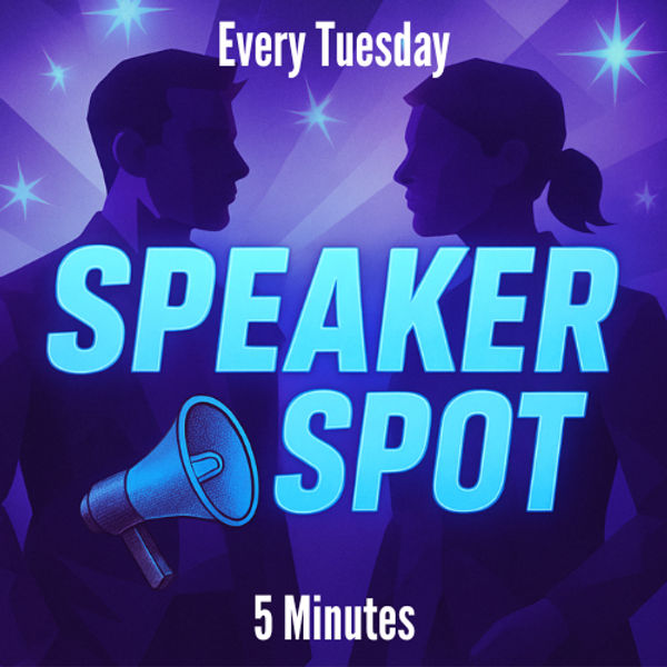 Speaker Spot at Speed Networking