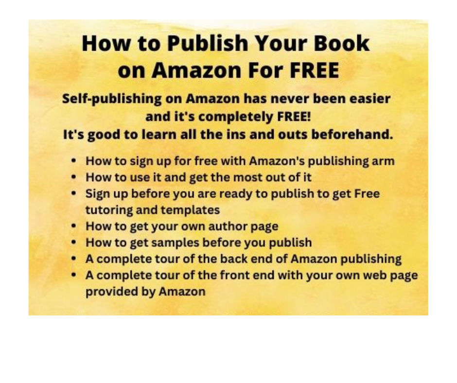 Tour of Publishing on Amazon 