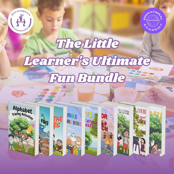 The Little Learner Ultimate Fun Bundle 9 Interactive Activity Books for Early Learning, Tracing, Coloring & Word Skills