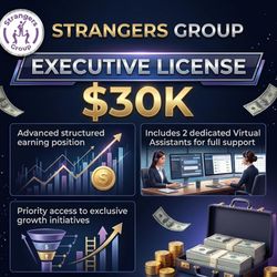 Strangers Group – Executive License: Structured Earning Position with 2 Virtual Assistants