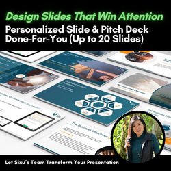Design Slides That Win Attention. Done-For-You Slide & Pitch Deck (Up to 20)