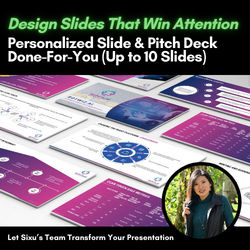 Design Slides That Win Attention. Done-For-You Slide & Pitch Deck (Up to 10)