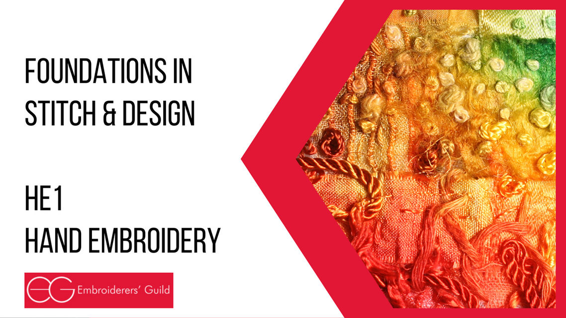 Foundations in Design & Stitch With HAND EMBROIDERY [HE1] - Creative ...