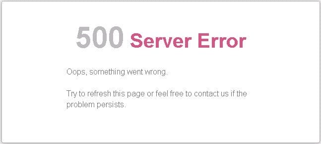 500 internal server error bitstamp