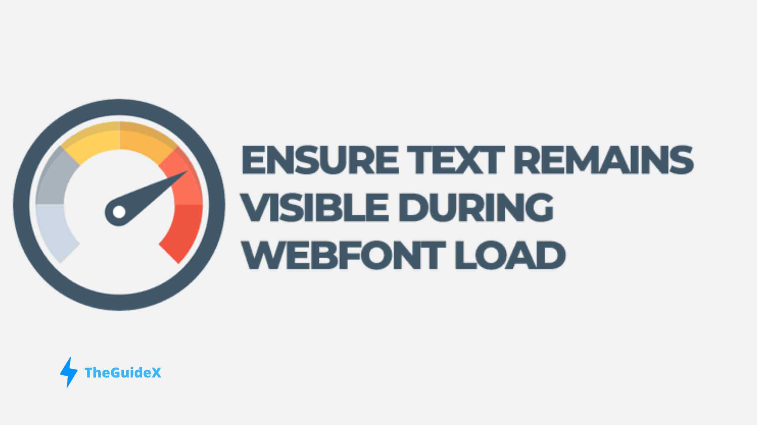 elementor ensure text remains visible during webfont load