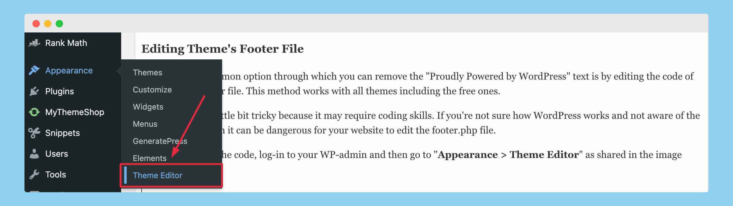 ¿cómo eliminar Con la tecnología orgullosa de wordpress, eliminar el crédito del pie de página en wordpress, eliminar con la tecnología de wordpress, eliminar con la tecnología orgullosa de wordpress