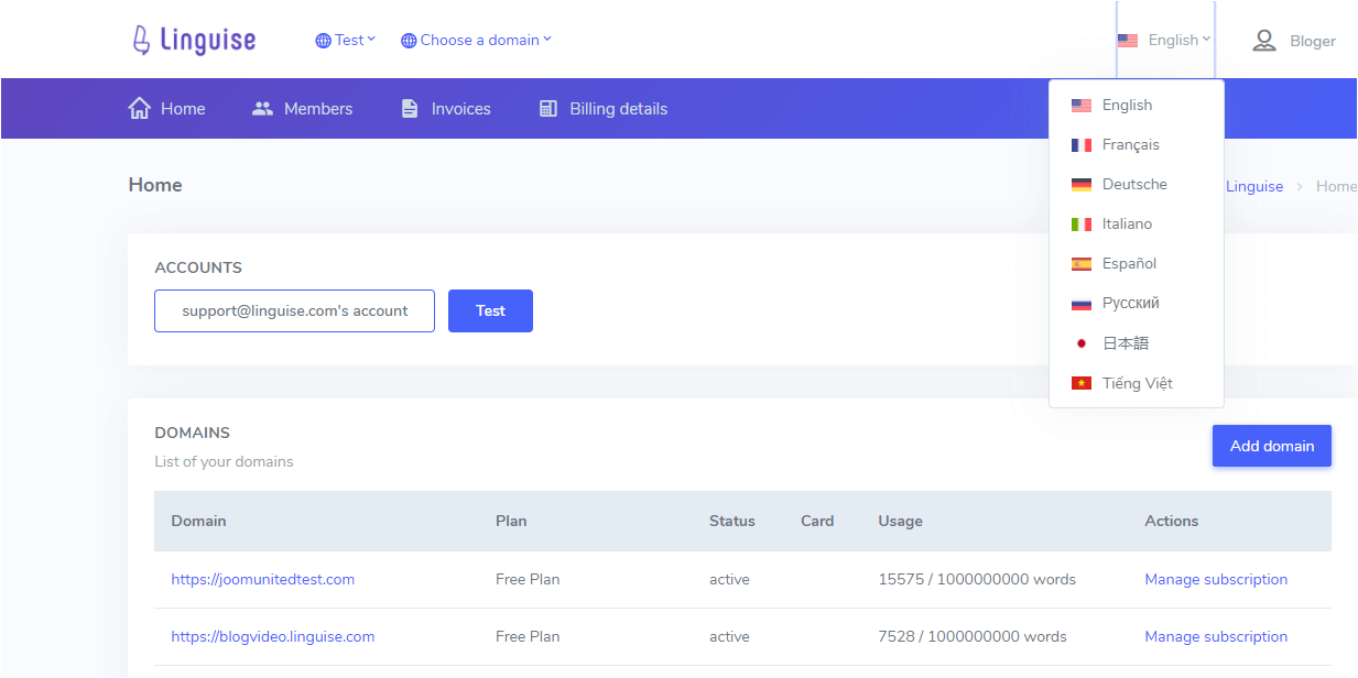 How to automatically translate and edit translation in wordpress Linguise dashboard -