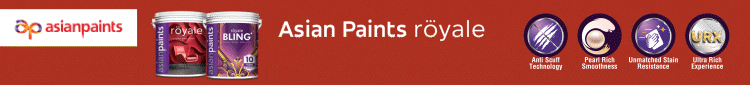 Advertisement in home-top position
