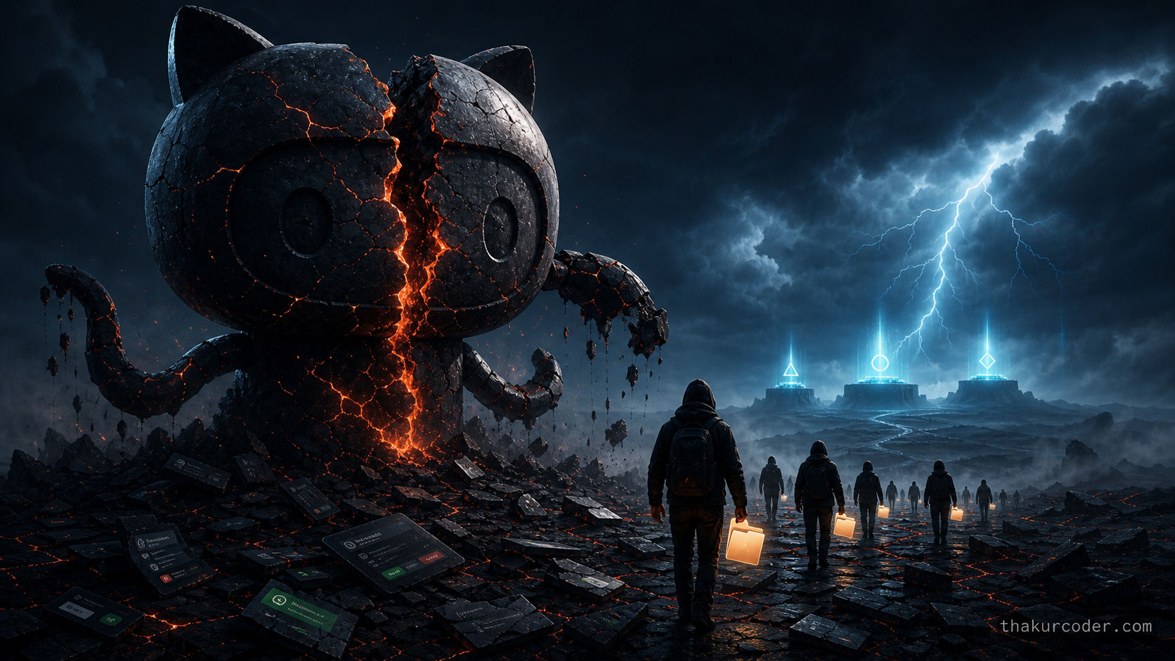 The GitHub Exodus: Why Developers Are Walking Away in 2026 | thakurcoder