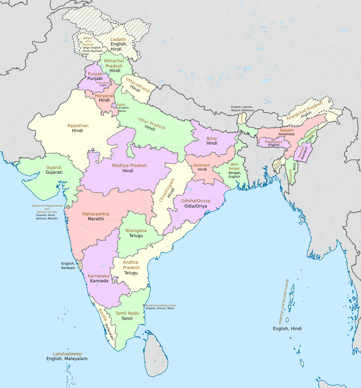 Los lenguajes de India