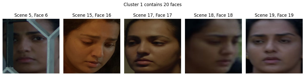 Faces in cluster 1