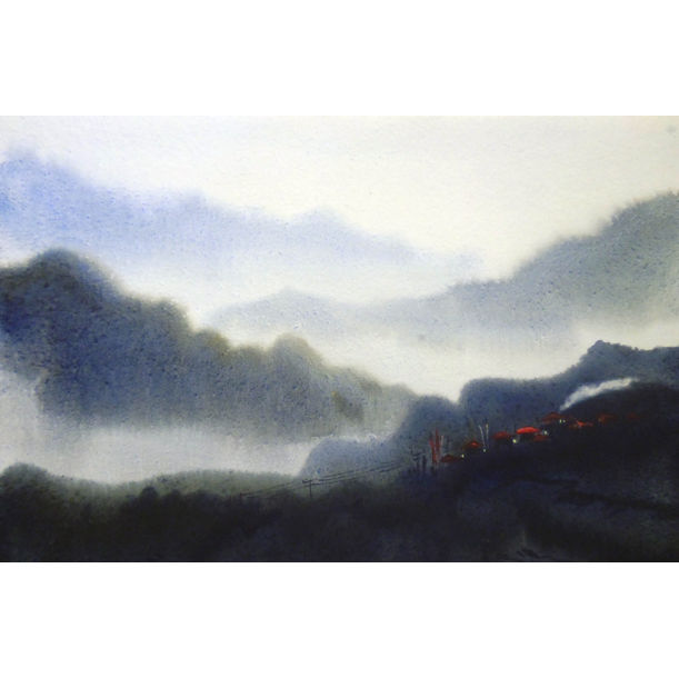 Buy Misty Himalaya Landscape By Samiran Sarkar On The Artling