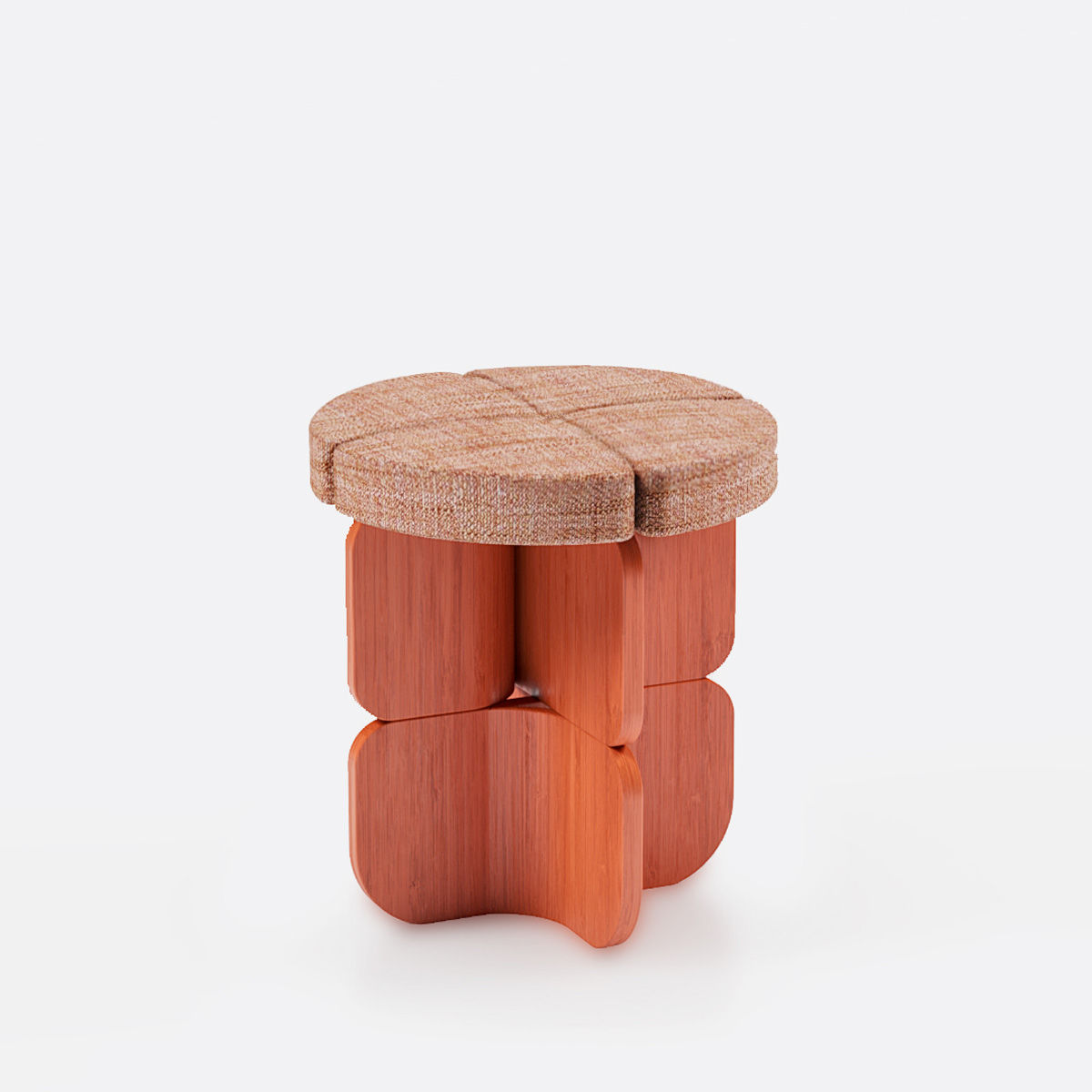 Joon Stool Red by NIKKO WONOTO 2024: Visual Artwork | The Artling