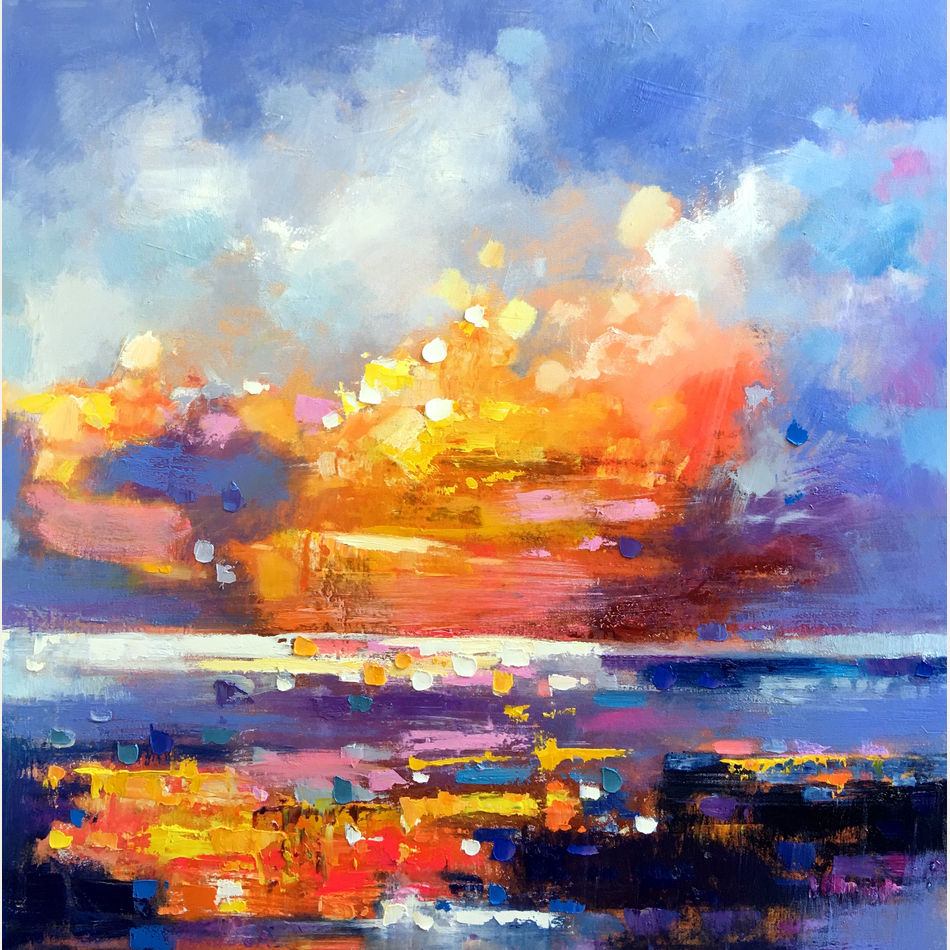 Leading in Space  Unique artwork, Orange sky, Canvas prints