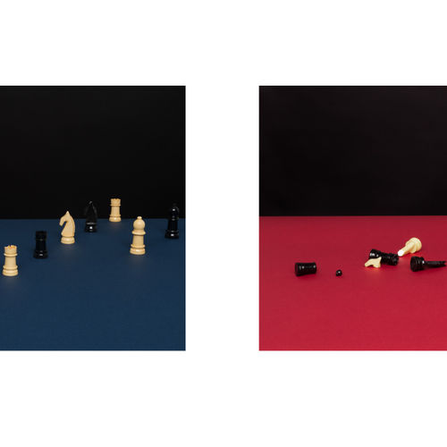 Fortify Chess Set in Concrete by Daniel Skoták - Homeli