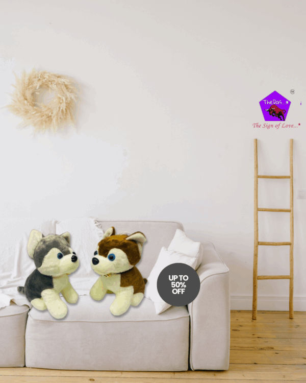 Super Soft Velboa Fabric Stuffed Animal Plush Dog Toy for Kids Baby Girls & Boys Birthday