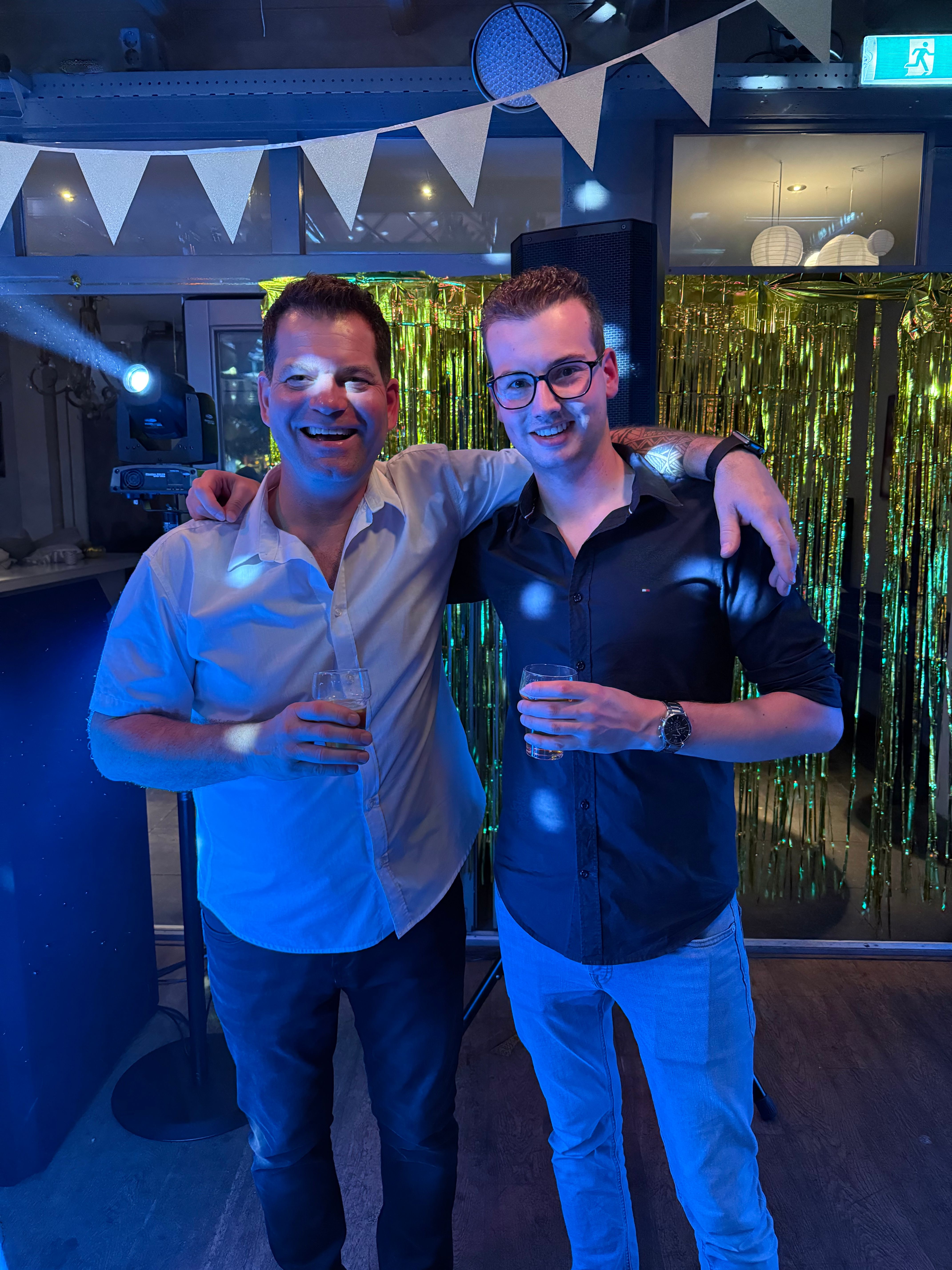 Feestfoto van Dennis