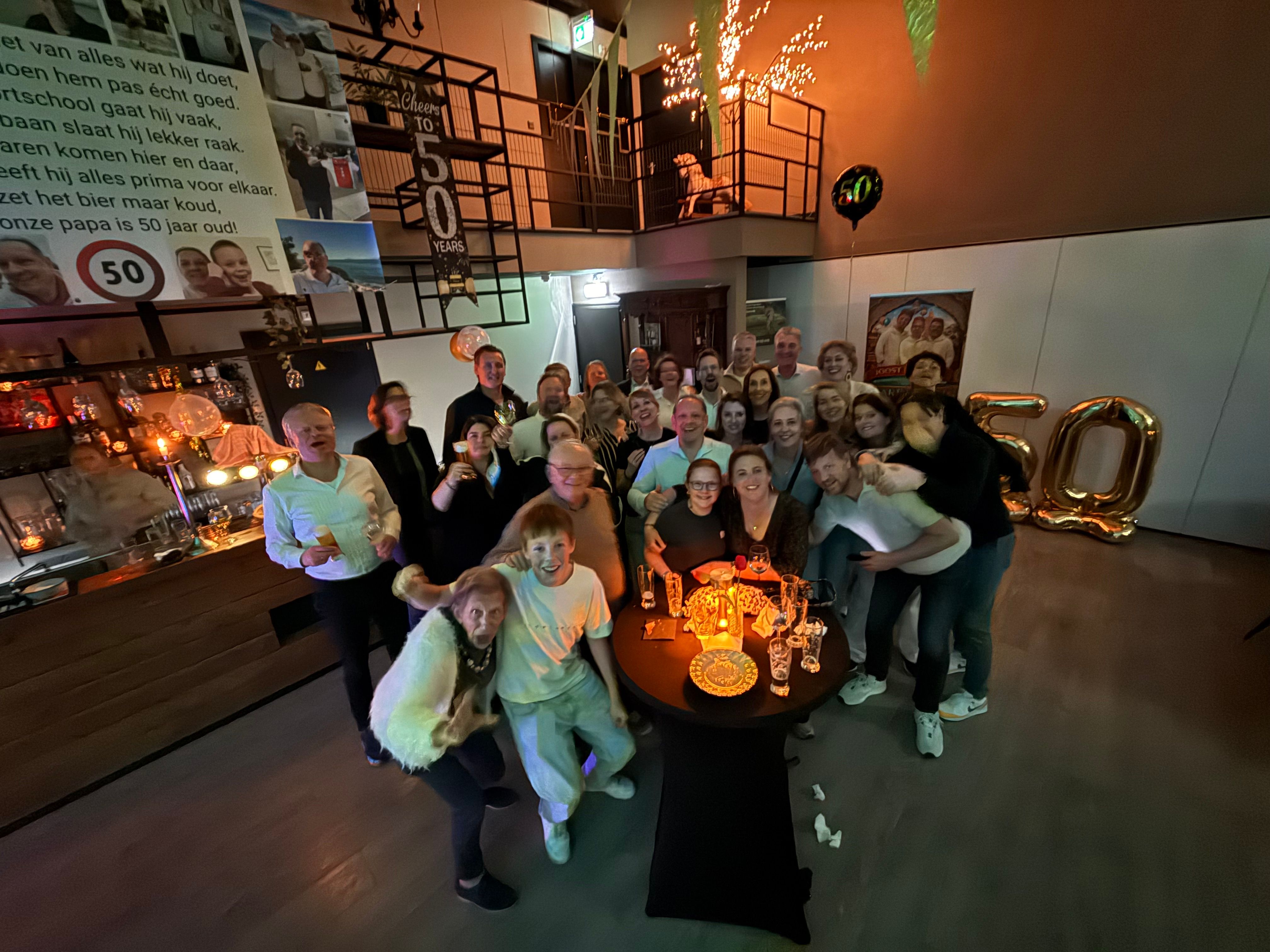 Feestfoto van Joost
