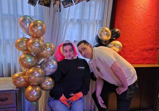 Feestfoto van Sandra