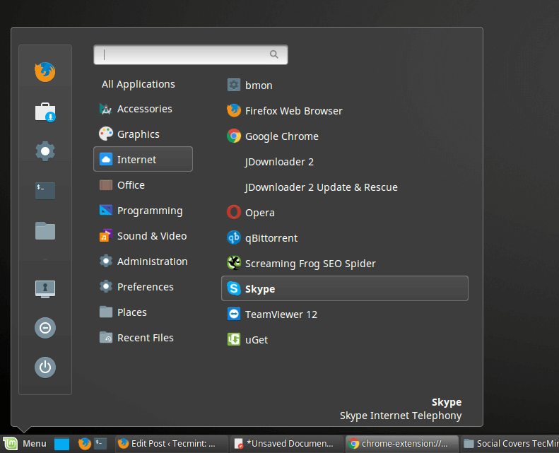 start skype linux