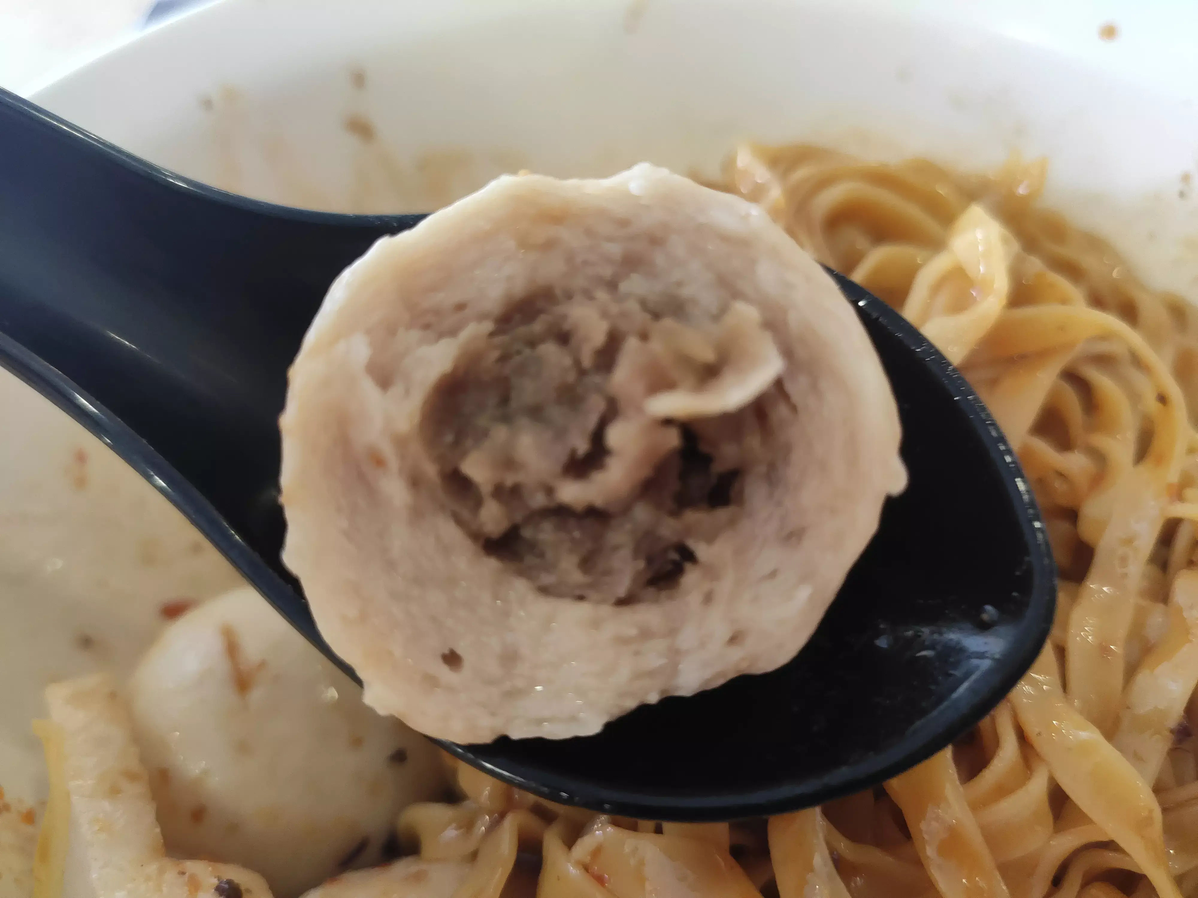 Tiong Bahru Bak Chor Mee: Meatball Filling