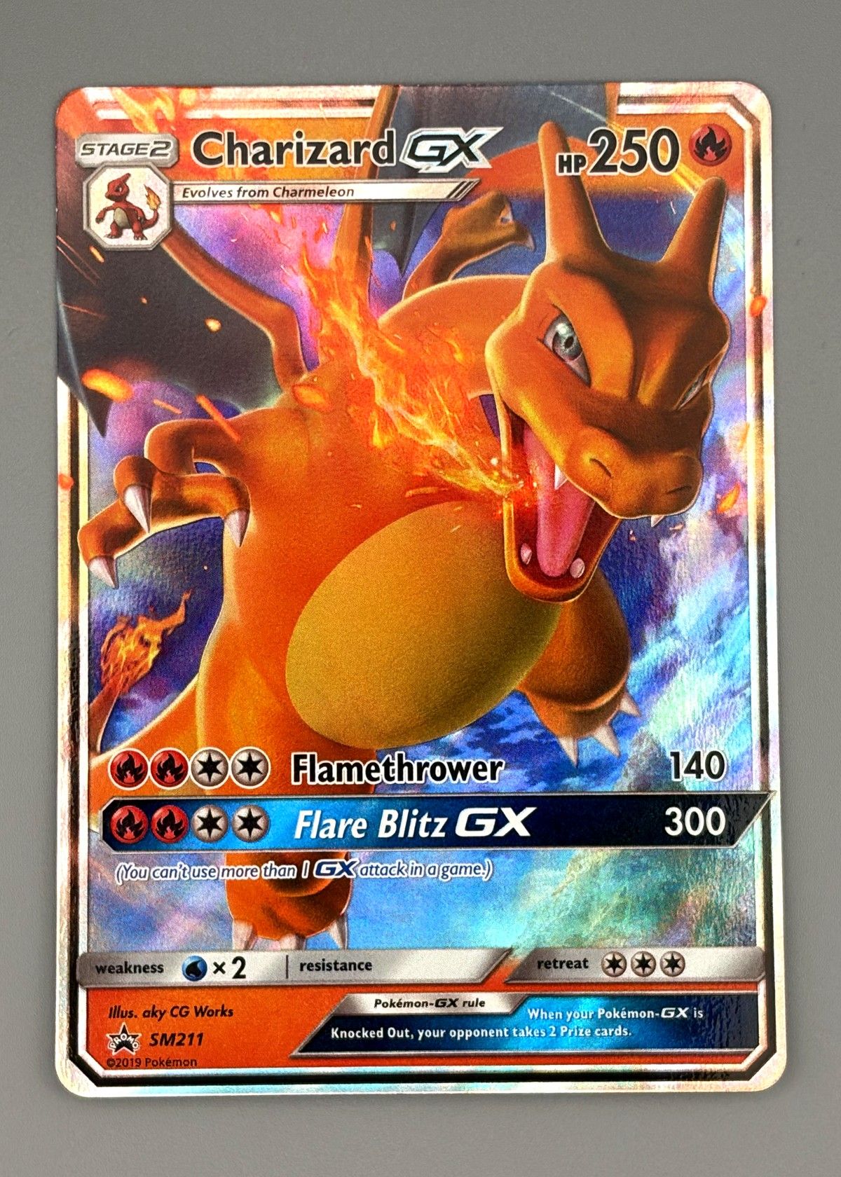 Charizard GX SM211 (Hidden Fates) - Ultra Rare GX, front