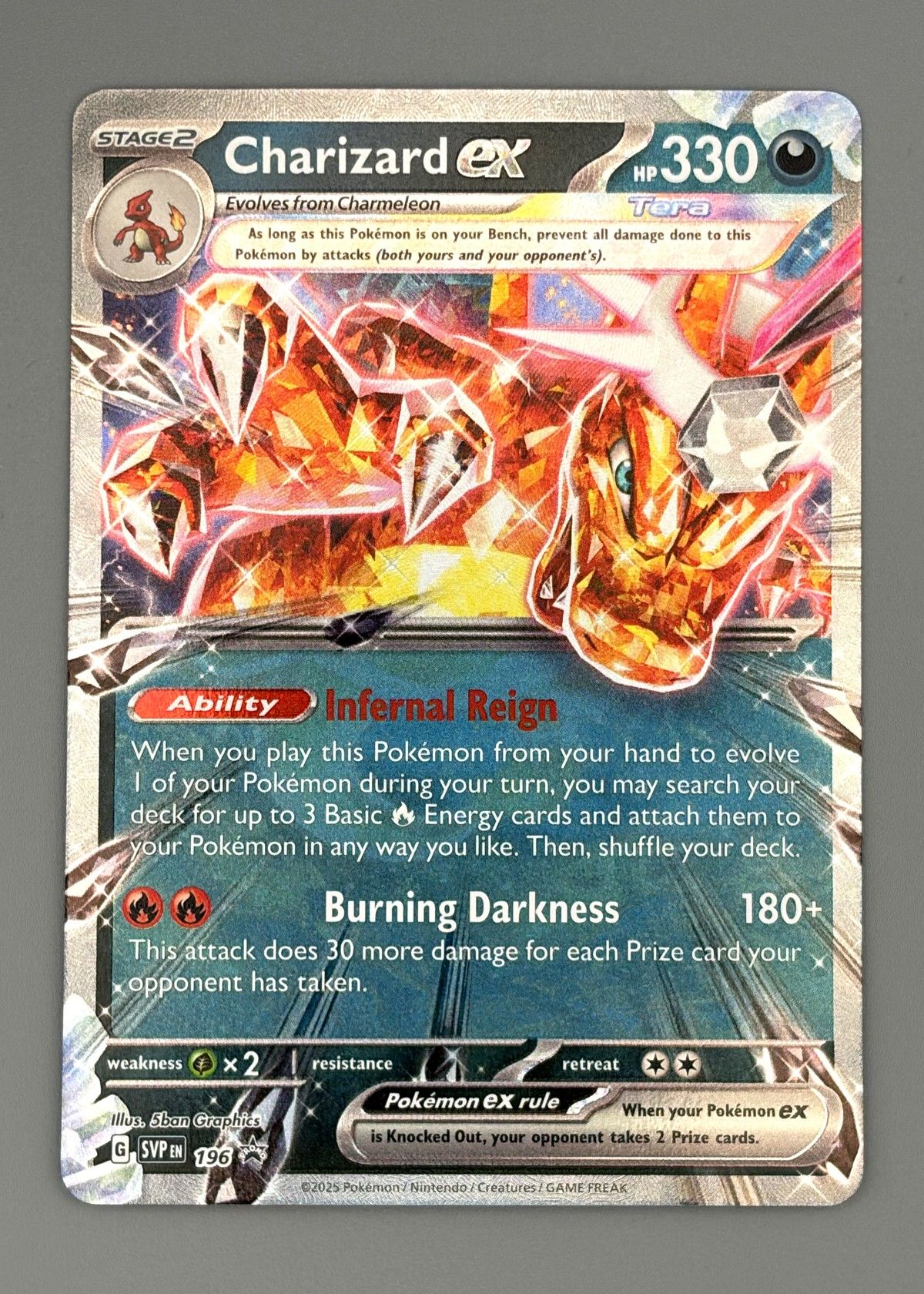 Charizard ex 196/162 (Scarlet & Violet) - Ultra Rare Full Art, front