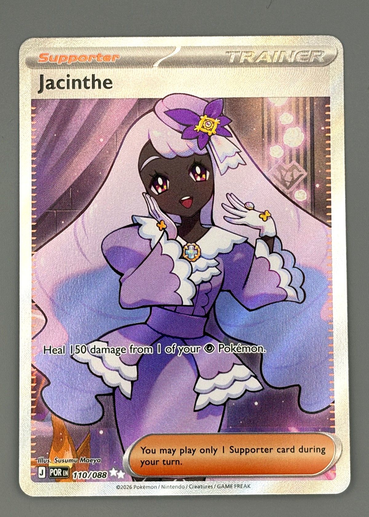 Jacinthe 110/088 (Pokémon TCG) - Supporter, front