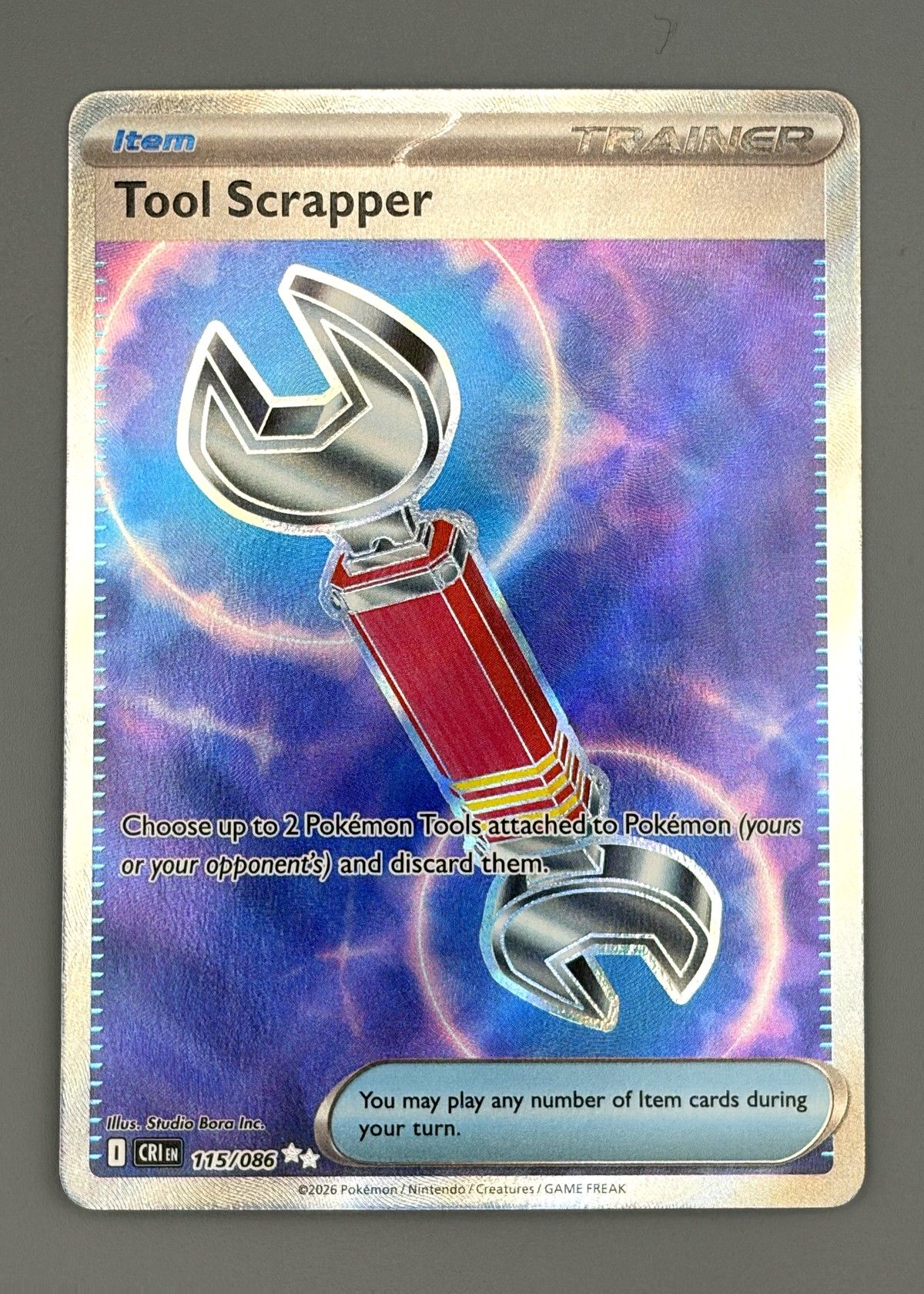 Tool Scrapper 115/086 (Scarlet & Violet) - Trainer Item, front