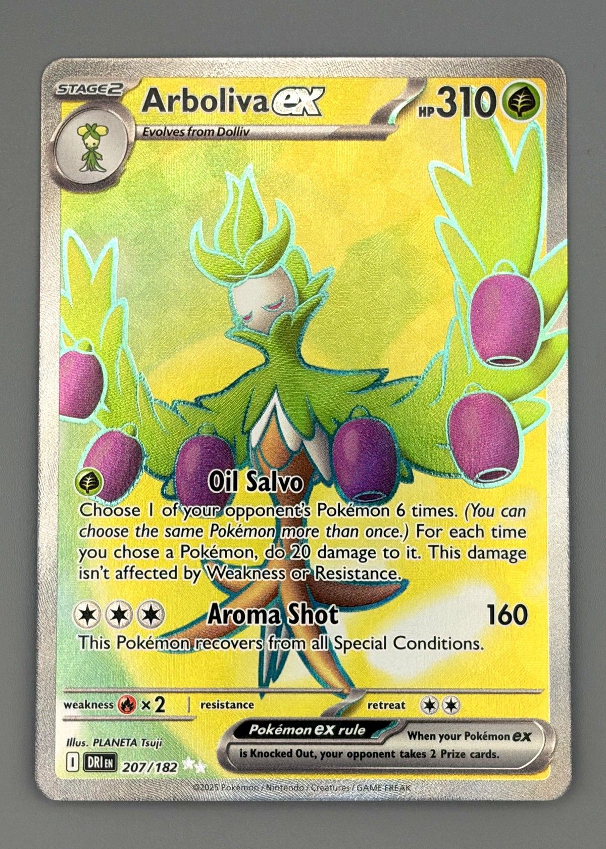 Arboliva ex 207/182 (Scarlet & Violet) - Ultra Rare Full Art, front