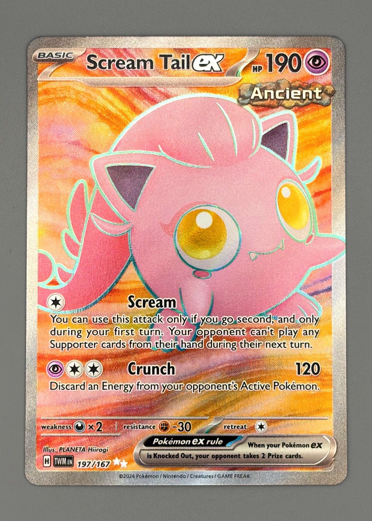 Scream Tail ex 197/167 (Scarlet & Violet) - Ultra Rare, front