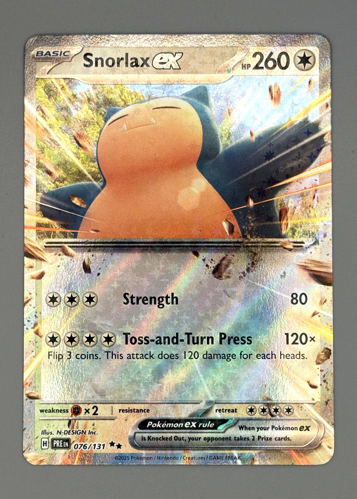 Snorlax ex 076/131 (Scarlet & Violet) - Ultra Rare, front
