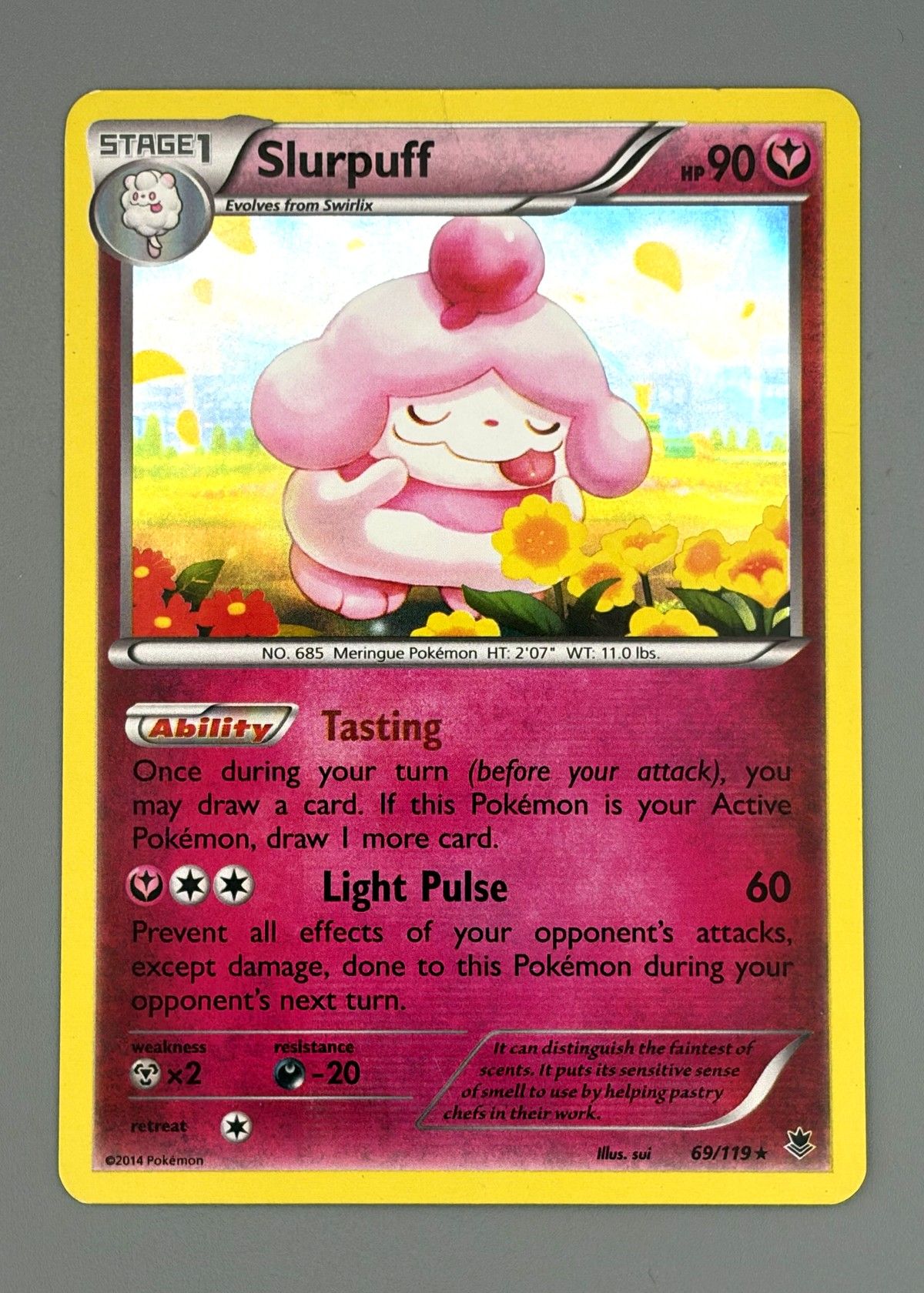 Slurpuff 69/119 (Flashfire) - Holo Rare, front