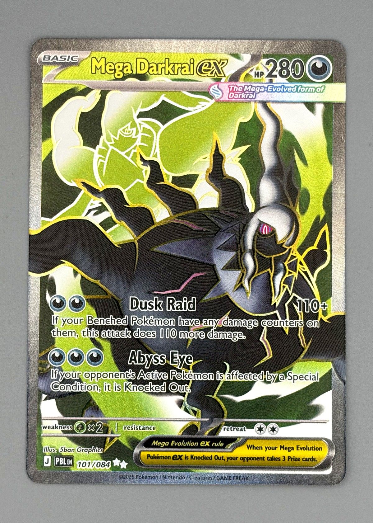 Mega Darkrai EX 101/084 (Paldea Evolved) - Ultra Rare, front