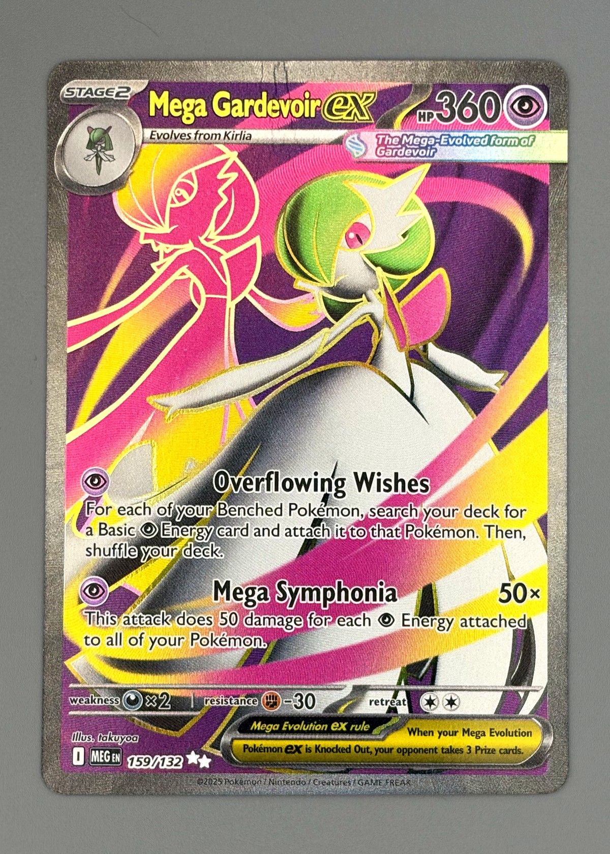 Mega Gardevoir EX 159/132 (Scarlet & Violet) - Ultra Rare Full Art, front