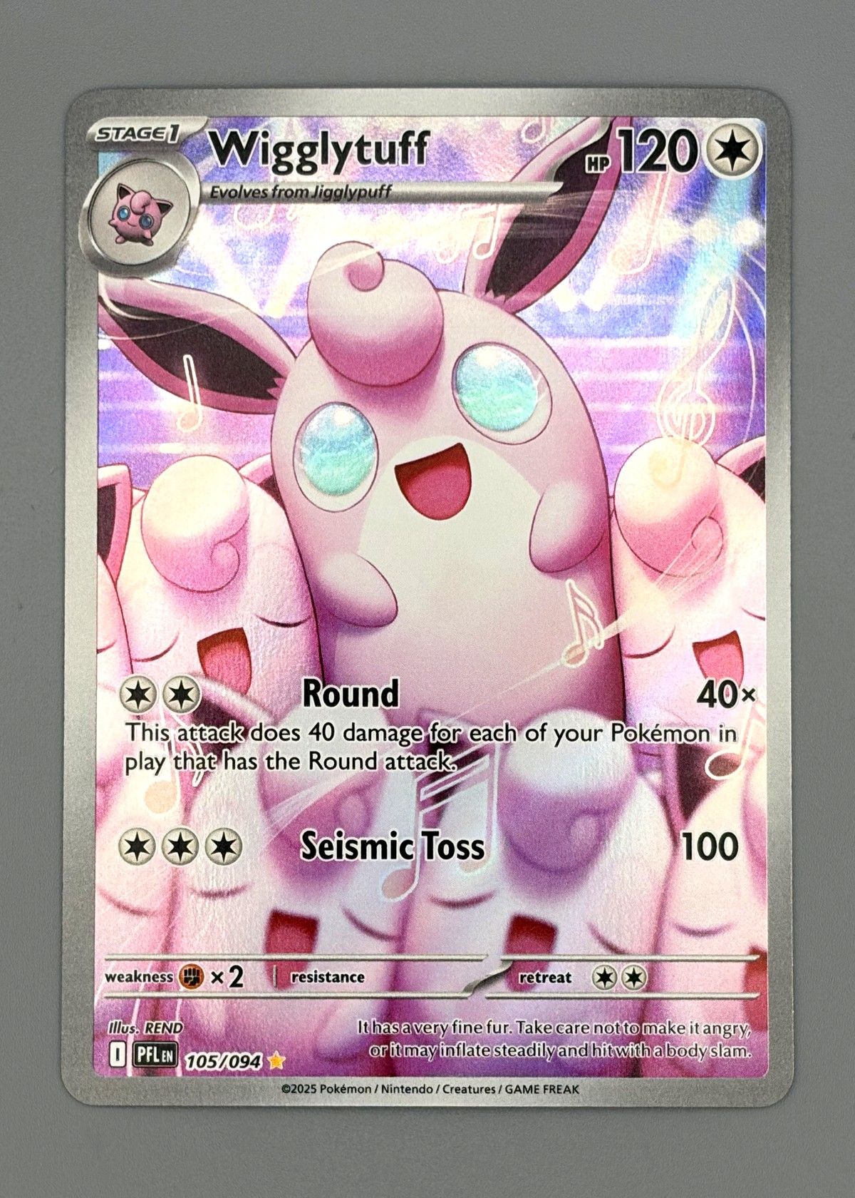 Wigglytuff 105/094 (Scarlet & Violet) - Illustration Rare, front