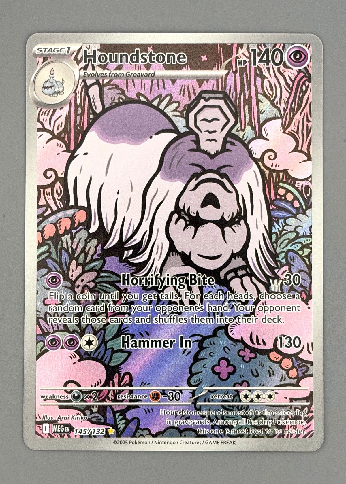 Houndstone 145/132 (Scarlet & Violet) - Illustration Rare, front