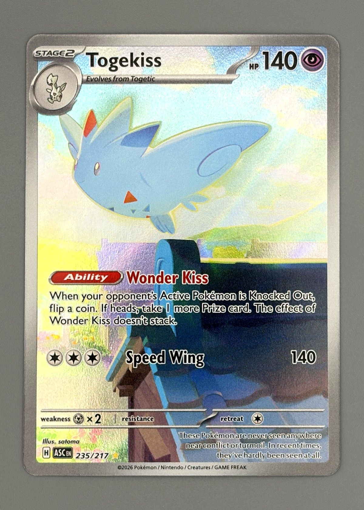 Togekiss 235/217 (Scarlet & Violet) - Illustration Rare, front