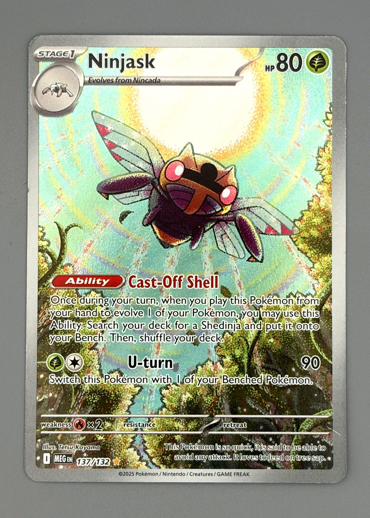 Ninjask 137/132 (Scarlet & Violet) - Illustration Rare, front