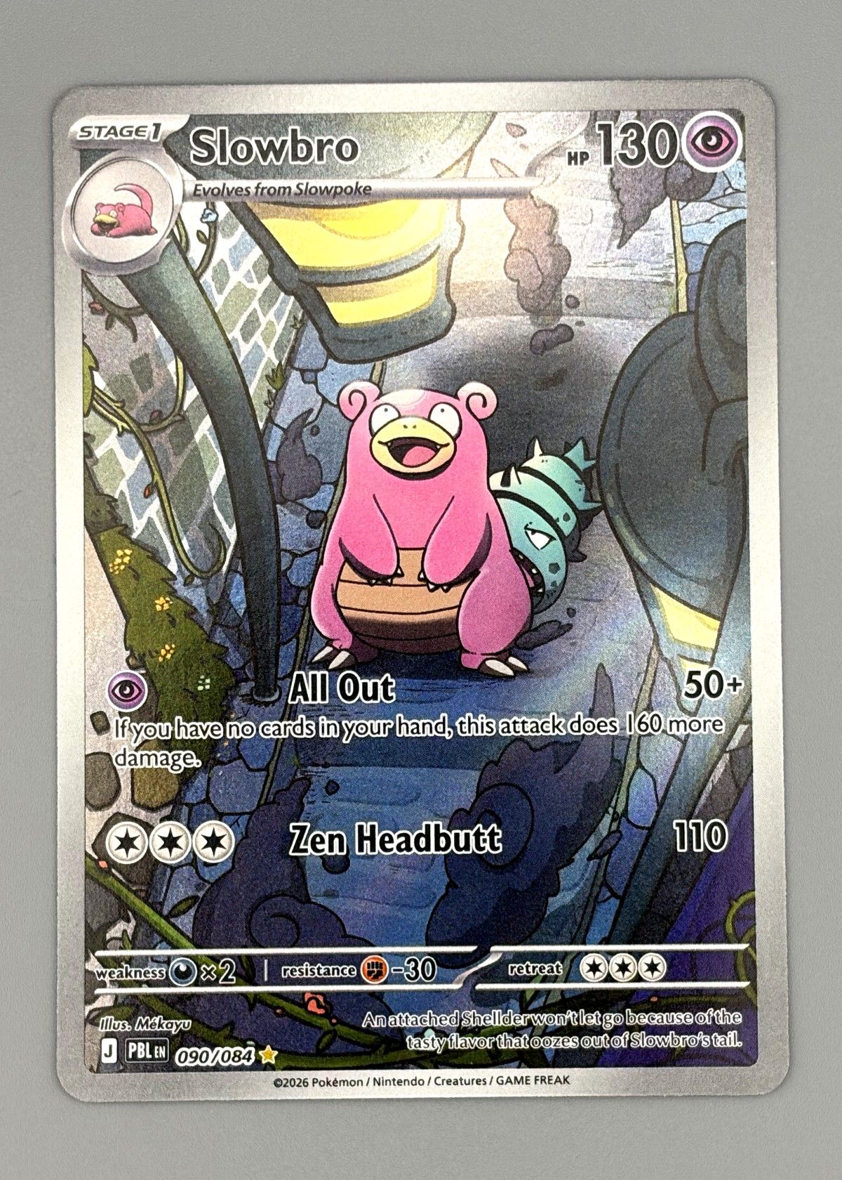 Slowbro 090/084 (Pokémon TCG) - Holo Rare, front