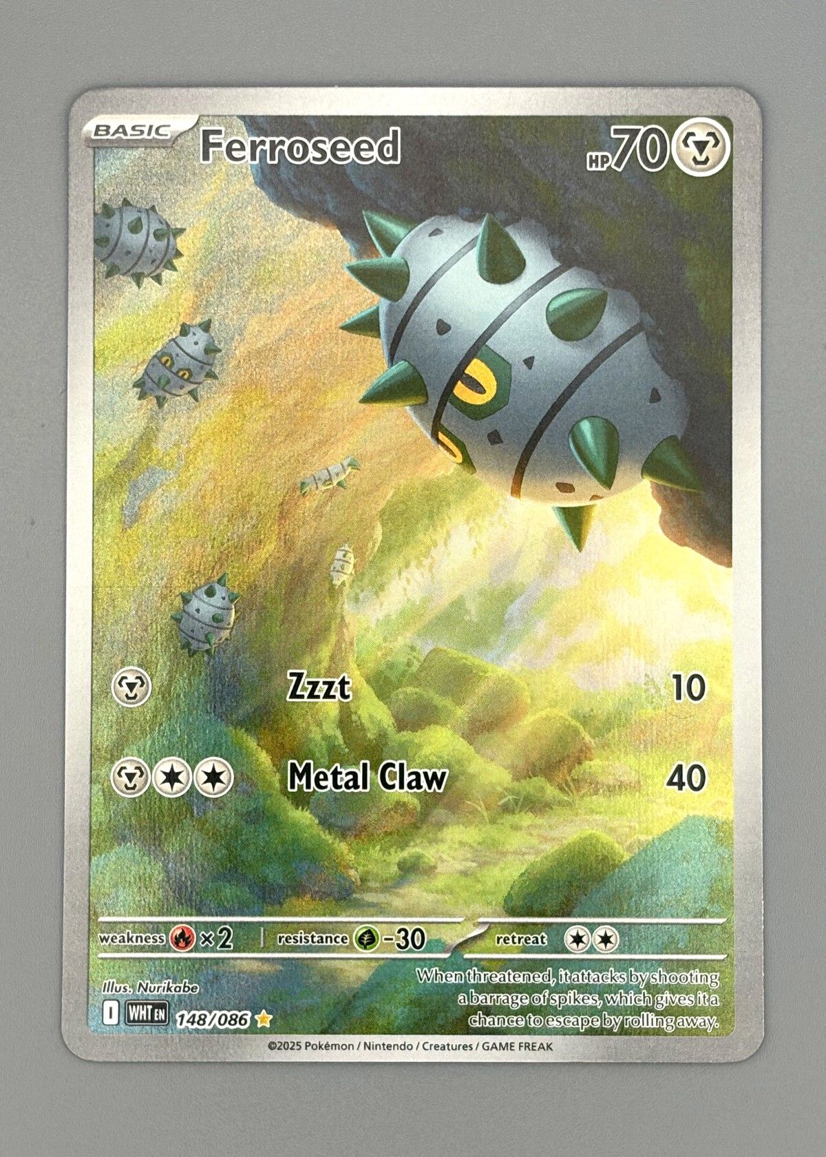 Ferroseed 148/086 (Scarlet & Violet) - Basic Pokémon, front