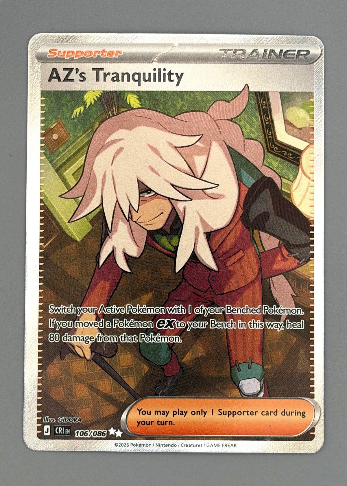 AZ's Tranquility 106/086 (Scarlet & Violet) - Supporter, front