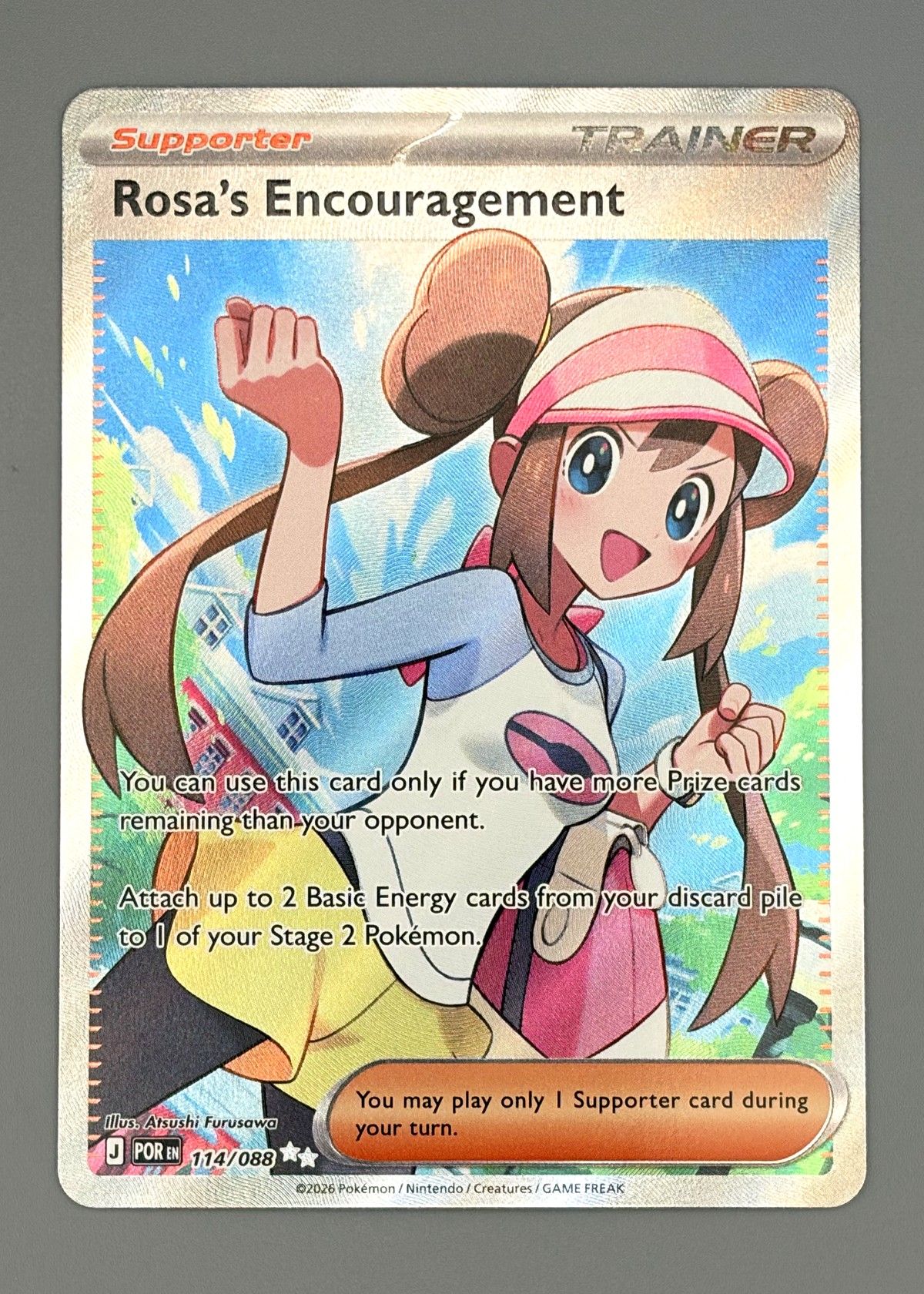 Rosa's Encouragement 114/088 (Scarlet & Violet) - Supporter, front