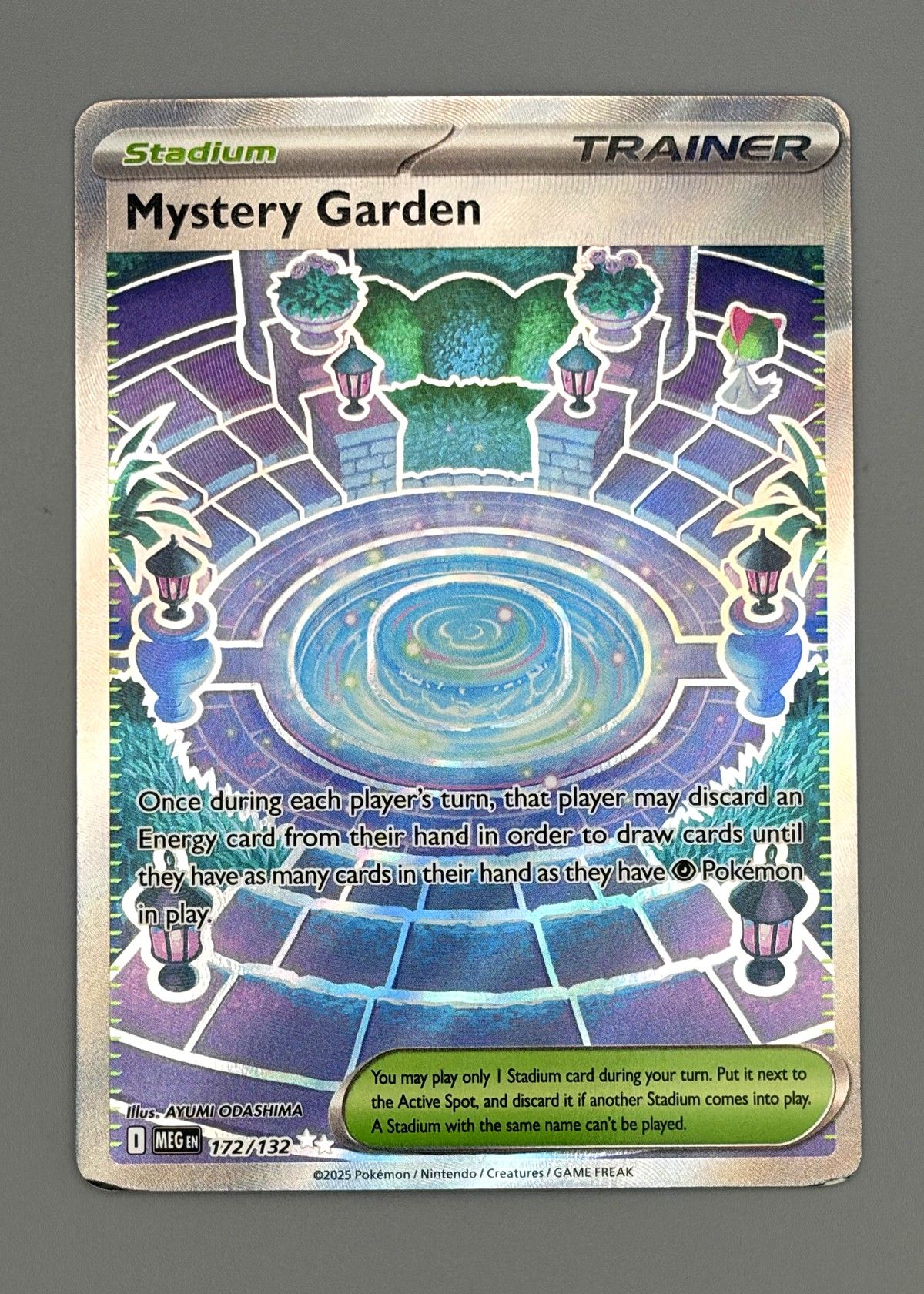 Mystery Garden 172/132 (Scarlet & Violet) - Stadium, front