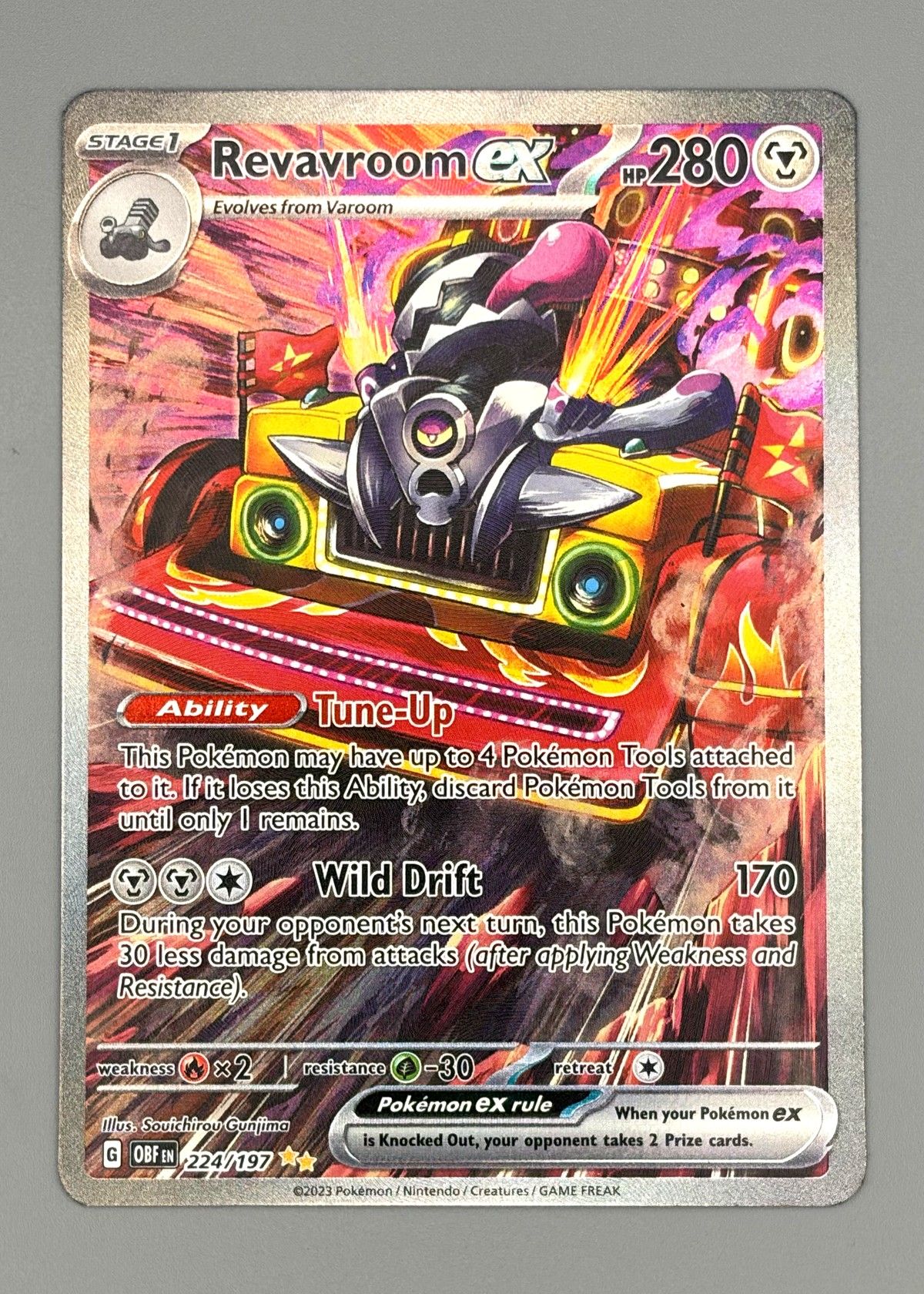 Revavroom ex 224/197 (Scarlet & Violet) - Ultra Rare Full Art, front