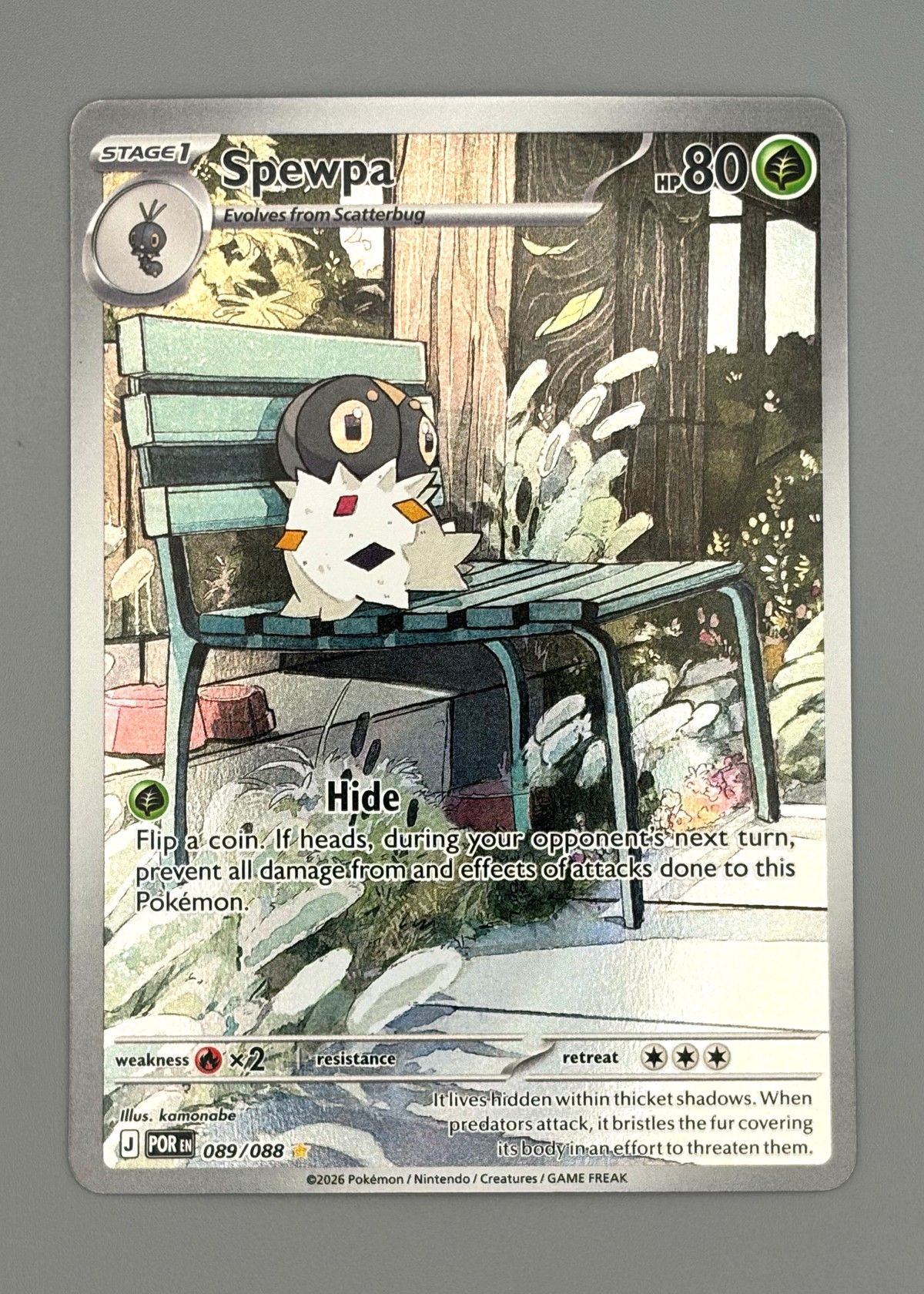Spewpa 089/088 (Pokémon TCG) - Holo Rare, front