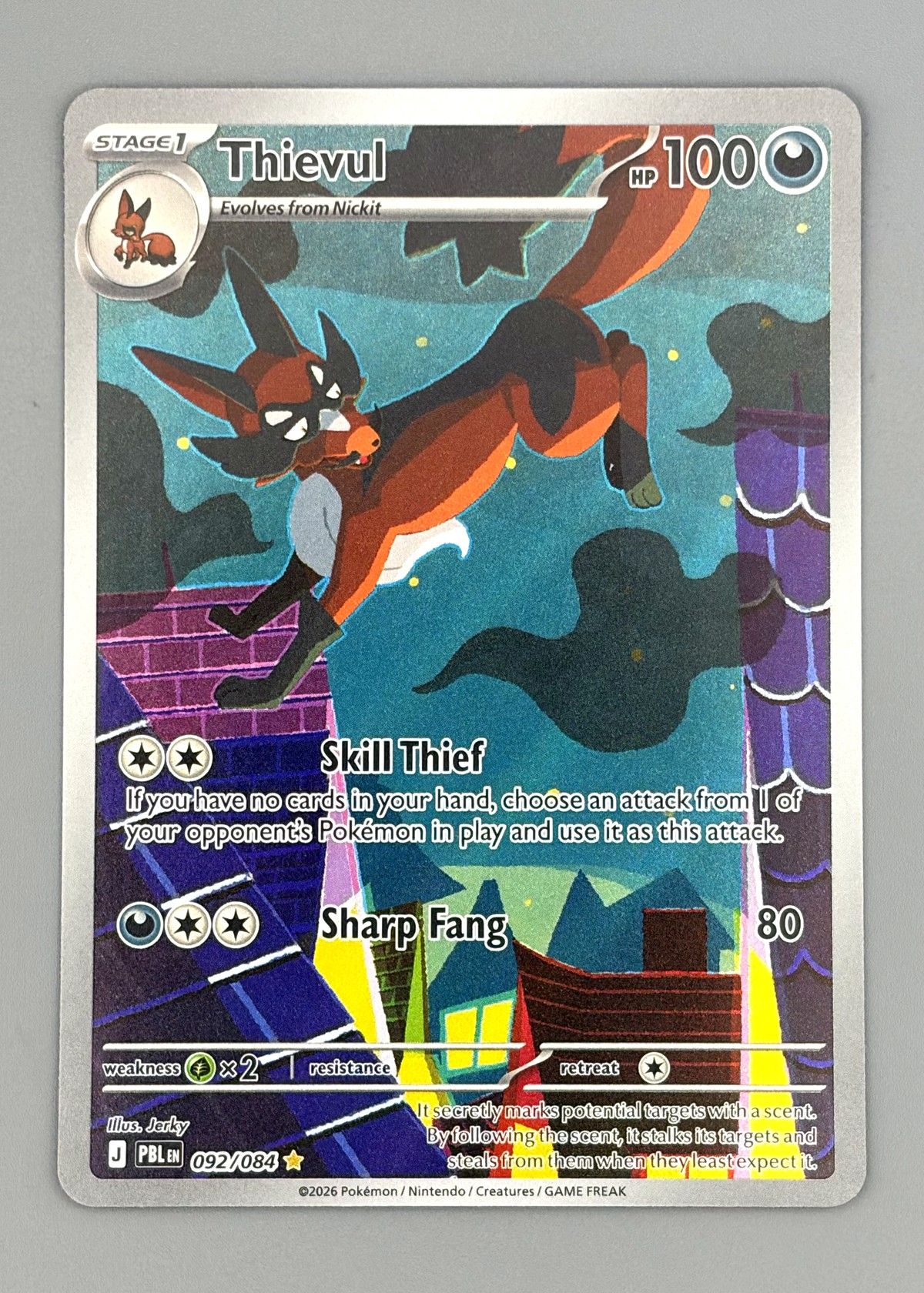 Thievul 092/084 (Pokémon TCG) - Holo Rare, front