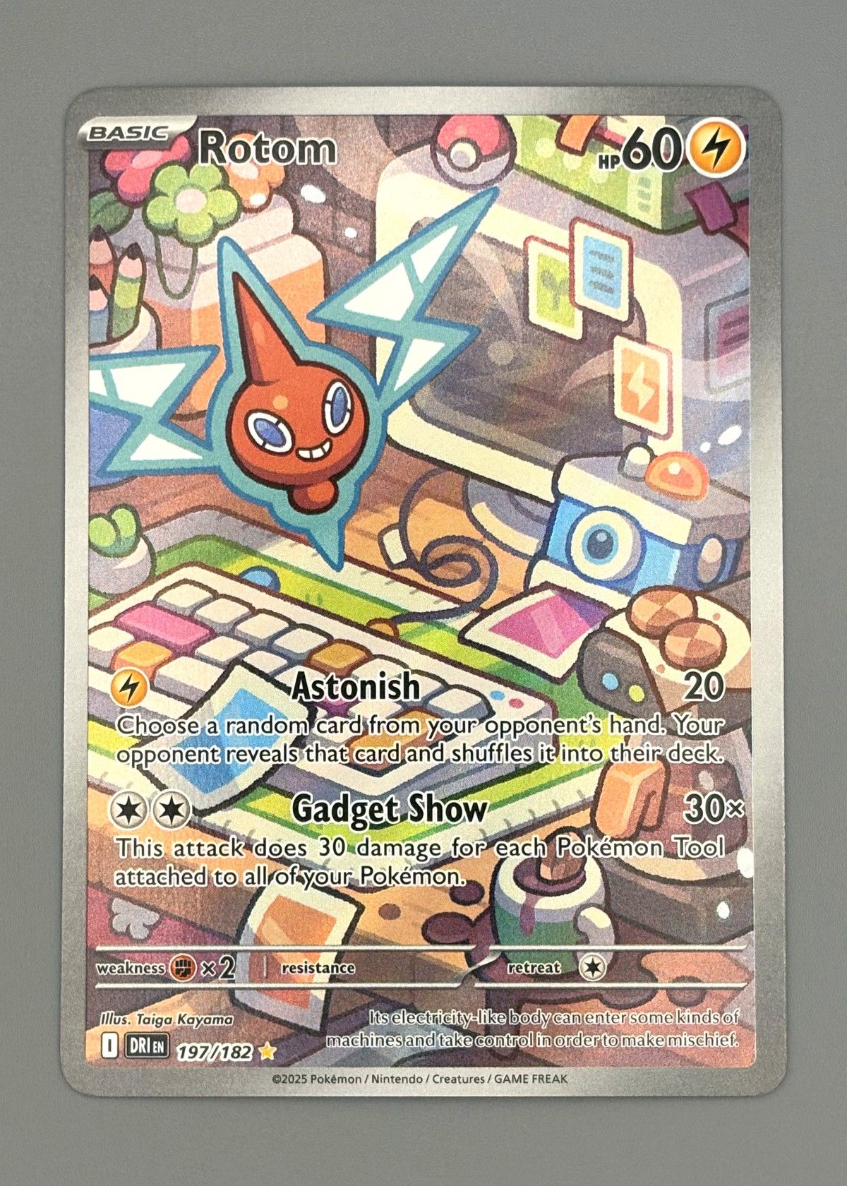 Rotom 197/182 (Scarlet & Violet) - Illustration Rare, front